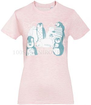 Фото Розовая меланж футболка PING WIN, размер S