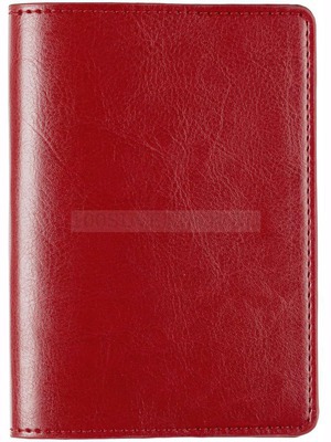 Фото Красная обложка из кожи для паспорта NEBRASKA