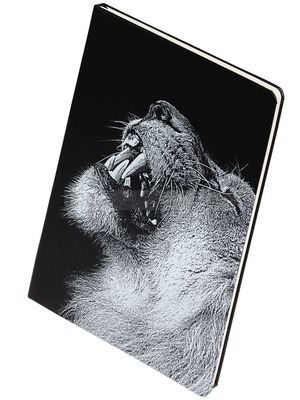 Фото Черный блокнот из кожи Like a Lion, в линейку