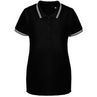 Рубашка поло женская черная VIRMA STRIPES LADY, XL