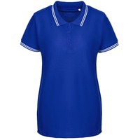 Изображение Рубашка поло женская Virma Stripes Lady, ярко-синяя S, дорогой бренд Юнит