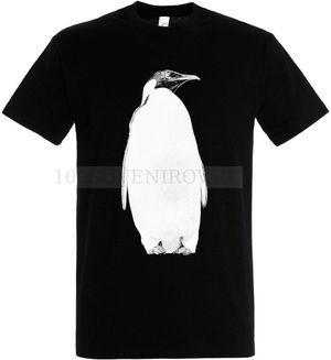 Фото Мужская футболка черная Like a Penguin, размер S