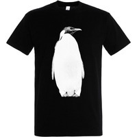 Изображение Футболка мужская Like a Penguin, черная XL, дорогой бренд Принтэссенция