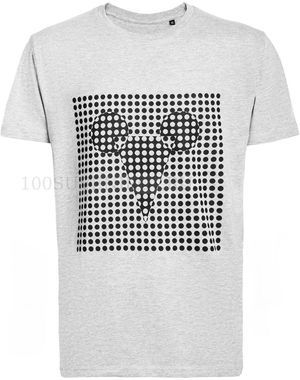 Фото Мужская футболка серая меланж OPTICAL MOUSE, размер L
