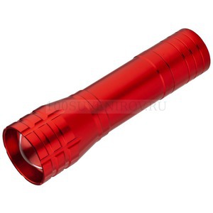Фото Красный фонарик из алюминия с фокусировкой луча BEAMING