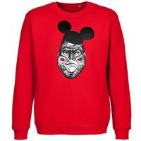 Картинка Толстовка Monkey Mouse, красная M, мировой бренд Принтэссенция