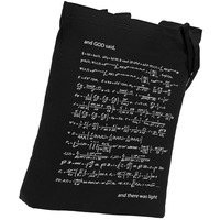 Картинка Холщовая сумка «Да будет свет», с люминесцентным принтом, мировой бренд Принтэссенция