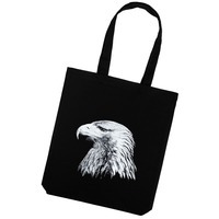 Изображение Холщовая сумка Like an Eagle, черная Принтэссенция