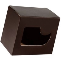 Коробка с окном Gifthouse, коричневая