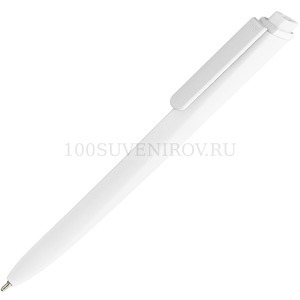 Фото Шариковая ручка белая из пластика Pigra P02 Mat