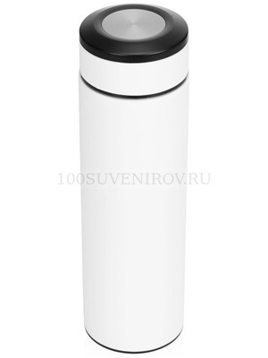 Фото Прикольный термос Confident с покрытием soft-touch под гравировку логотипа, 420 мл., d6,7 х 22,5 см