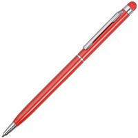 Ручка-стилус металлическая шариковая Jucy, d0,7 х 13,6 см, синие чернила