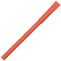 Ручка из картона красная с колпачком RECYCLED