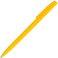 Ручка желтая из пластика овая шариковая REEDY