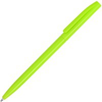 Ручка зеленая из пластика овая шариковая REEDY