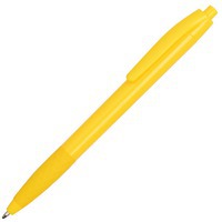Ручка пластиковая желтая из пластика шариковая DIAMOND