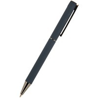 Ручка металлическая шариковая BERGAMO под зеркальную гравировку в фирменной коробке, d0,9 х 14,1 см синие чернила