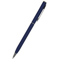 Фирменная металлическая шариковая ручка PALERMO silk touch (силк-тач), d0,7 х 13 см, синие чернила