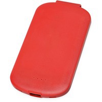 Портативное устройство зарядное красное из пластика Pin с клипом, 4000 mAh