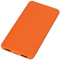 Устройство портативное оранжевое из пластика Reserve с USB Type-C, 5000 mAh
