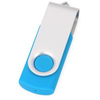 USB-флешка голубой из пластика на 8 Гб Квебек