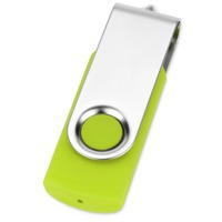 USB-флешка зеленый из пластика на 32 Гб Квебек