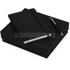 Фото Подарочный набор Moleskine Hemingway с блокнотом А5 и ручкой (черный)