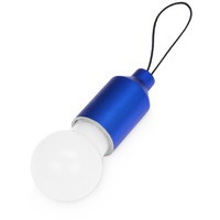 Брелок синий из пластика с мини-лампой PINHOLE