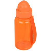 Бутылка оранжевая для воды со складной соломинкой KIDZ