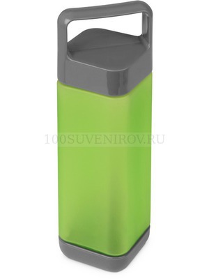 Фото Зеленая бутылка для воды Balk, soft-touch