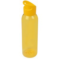 Бутылка желтая из пластика для воды PLAIN