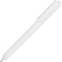 Ручка белая из пластика овая шариковая PIGRA P03