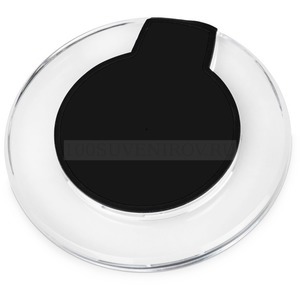 Фото Беспроводное зарядное устройство черное из пластика POD со светодиодной подсветкой