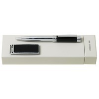 Подарочный набор: USB-флешка на 16 Гб, ручка шариковая и ручку с гравировкой