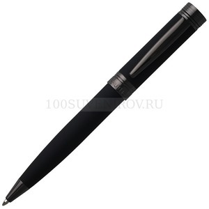 Фото Фирменная шариковая ручка ZOOM-SOFT-BLACK удивительного мягкого черного цвета, фирменная подарочная коробка, d1,32 х 13,6 см, синие чернила