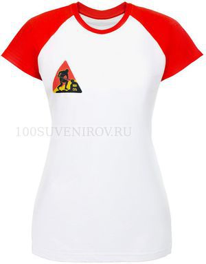 Фото Женская футболка белая с красным "ИЩИ СУТЬ", размер S