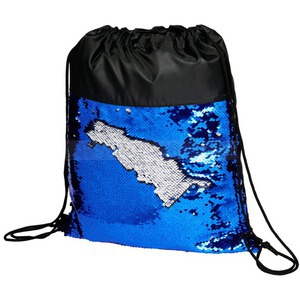 Фото Рюкзак-мешок Mermaid с пайетками (черный, синий)