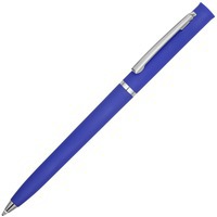 Ручка шариковая синяя из пластика Navi soft-touch