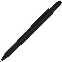 Ручка-стилус металлическая шариковая Tool с уровнем и отверткой, черный