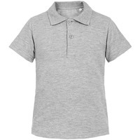 Рубашка поло детская Virma Kids, серый меланж 8 лет (118-128 см)