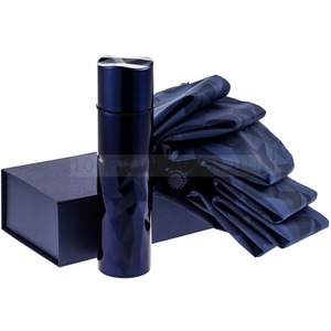 Фото Синий набор из стали GEMS: зонт и термос