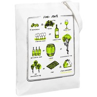 Изображение Холщовая сумка Wine math, молочно-белая от модного бренда Соль