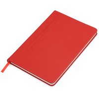Блокнот А5 Magnet soft-touch с магнитным держателем для ручки, красный