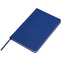 Блокнот А5 Magnet soft-touch с магнитным держателем для ручки, синий