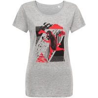Фотка Футболка женская «Преодолень», серый меланж XL от бренда Принтэссенция