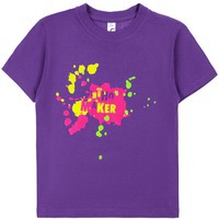 Фотография Футболка детская «Пятно Maker», фиолетовая 6 лет (106-116 см) компании Соль