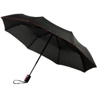 Зонт складной Stark- mini, черный/красный
