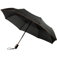 Зонт складной Stark- mini, черный/оранжевый