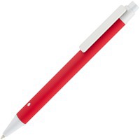 Изображение Ручка шариковая Button Up, красная с белым