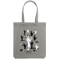 Фото Холщовая сумка «Лес рук», серая от популярного бренда Соль
